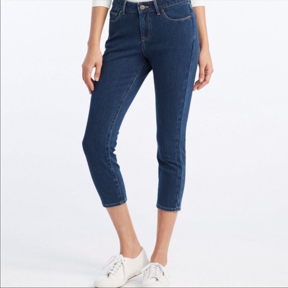 L.L. Bean Favorite Fit Crop Skinny Jeans